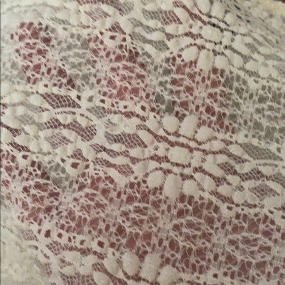 Lace white (cream) crop top size small - Picture 6 of 6